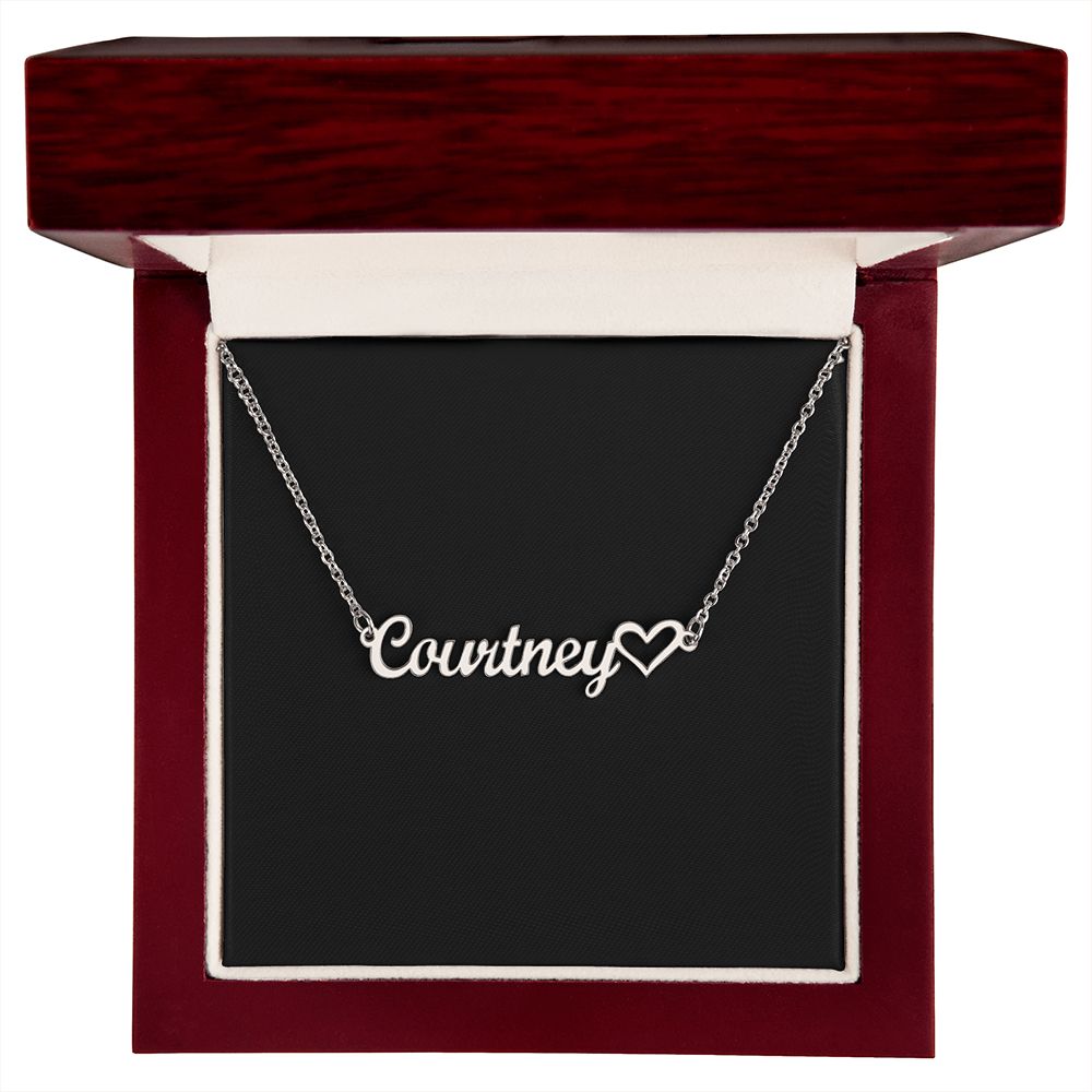 Personalized Heart Name Necklace v2