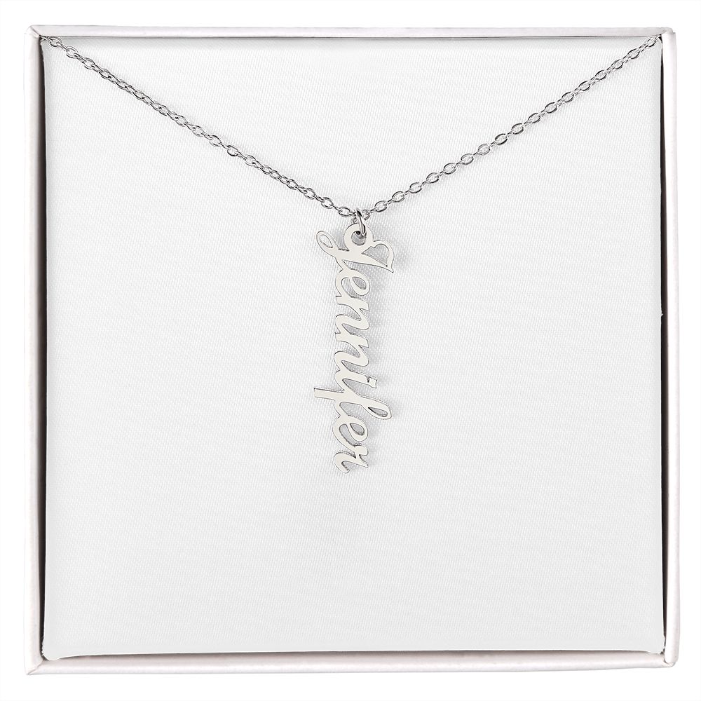 Personalized Vertical Name Necklace