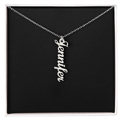 Personalized Vertical Name Necklace v2