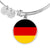 German Flag - Bangle Bracelet