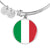Italian Flag - Bangle Bracelet