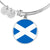 Scottish Flag - Bangle Bracelet