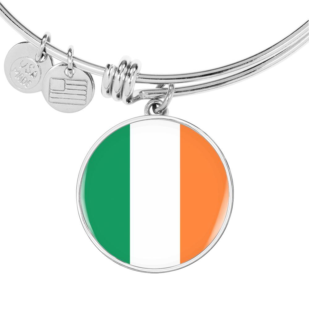 Irish Flag - Bangle Bracelet
