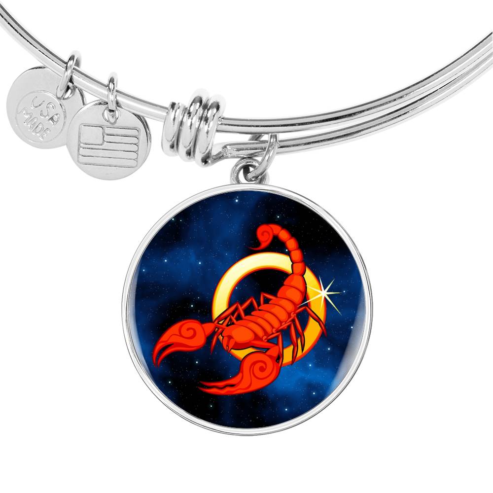 Zodiac Sign Scorpio - Bangle Bracelet