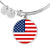 American Flag - Bangle Bracelet