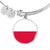 Polish Flag - Bangle Bracelet