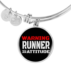 Runner With An Attitude - Bangle Bracelet