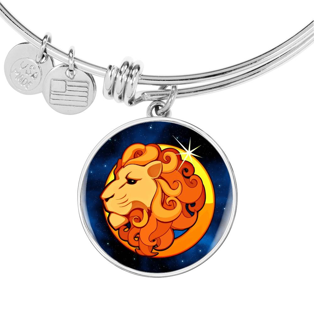 Zodiac Sign Leo - Bangle Bracelet