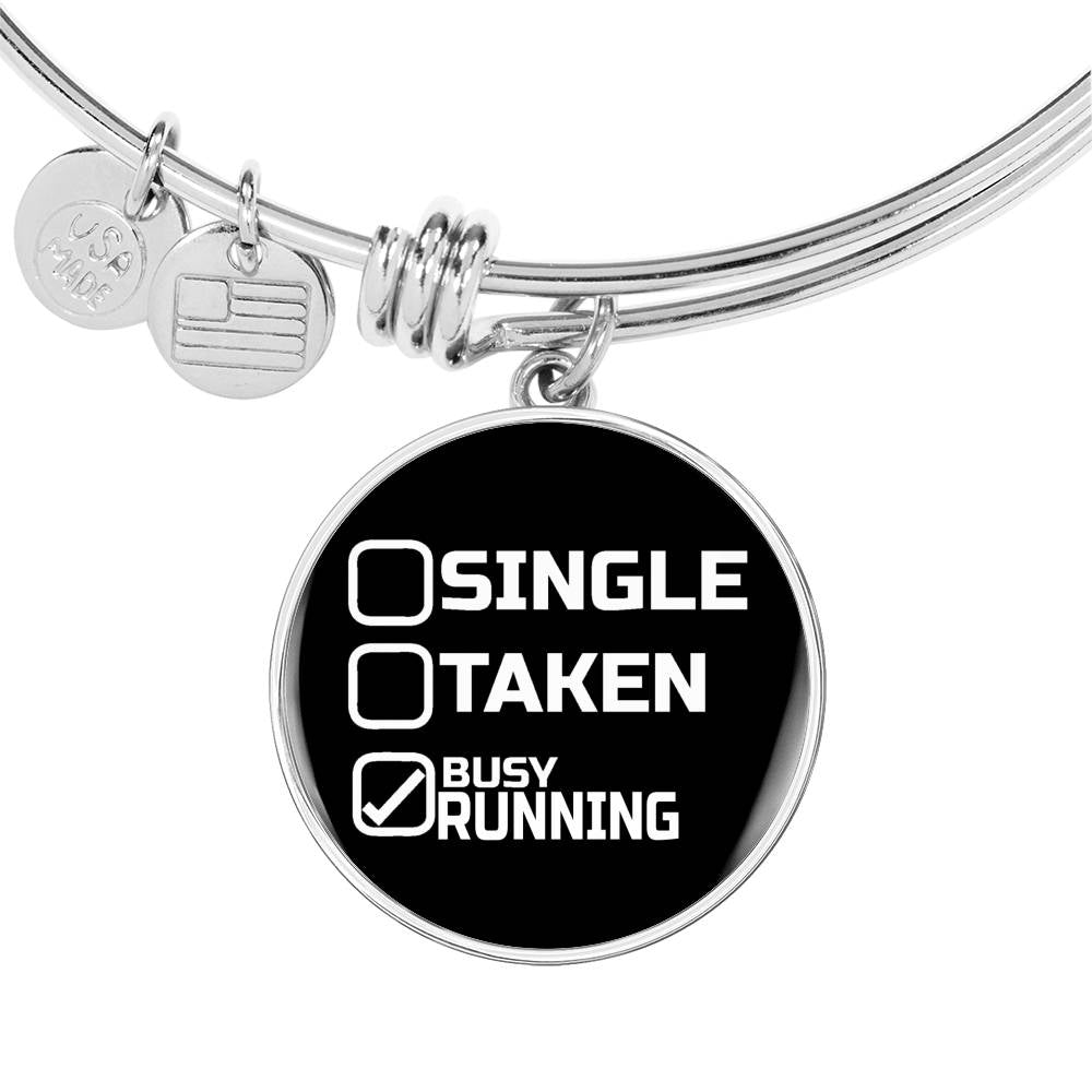 Busy Running - Bangle Bracelet
