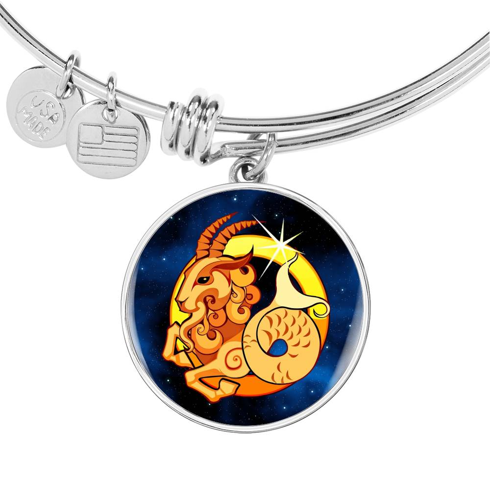 Zodiac Sign Capricorn - Bangle Bracelet