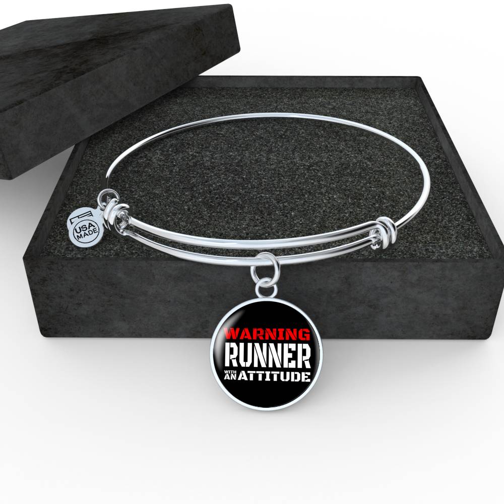 Runner With An Attitude - Bangle Bracelet