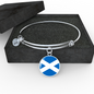 Scottish Flag - Bangle Bracelet