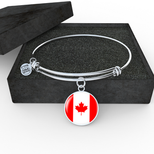 Canadian Flag - Bangle Bracelet