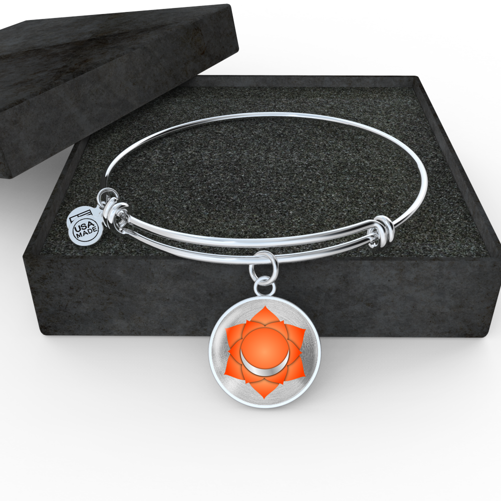 Sacral Chakra (Swadhisthana) v2 - Bangle Bracelet