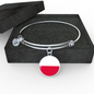 Polish Flag - Bangle Bracelet