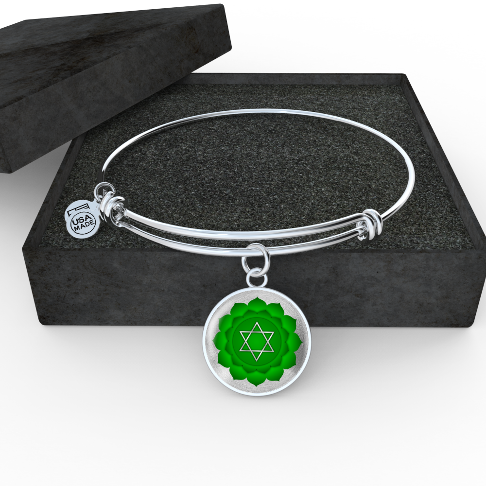Heart Chakra (Anahata) v2 - Bangle Bracelet