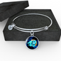 Zodiac Sign Aquarius - Bangle Bracelet