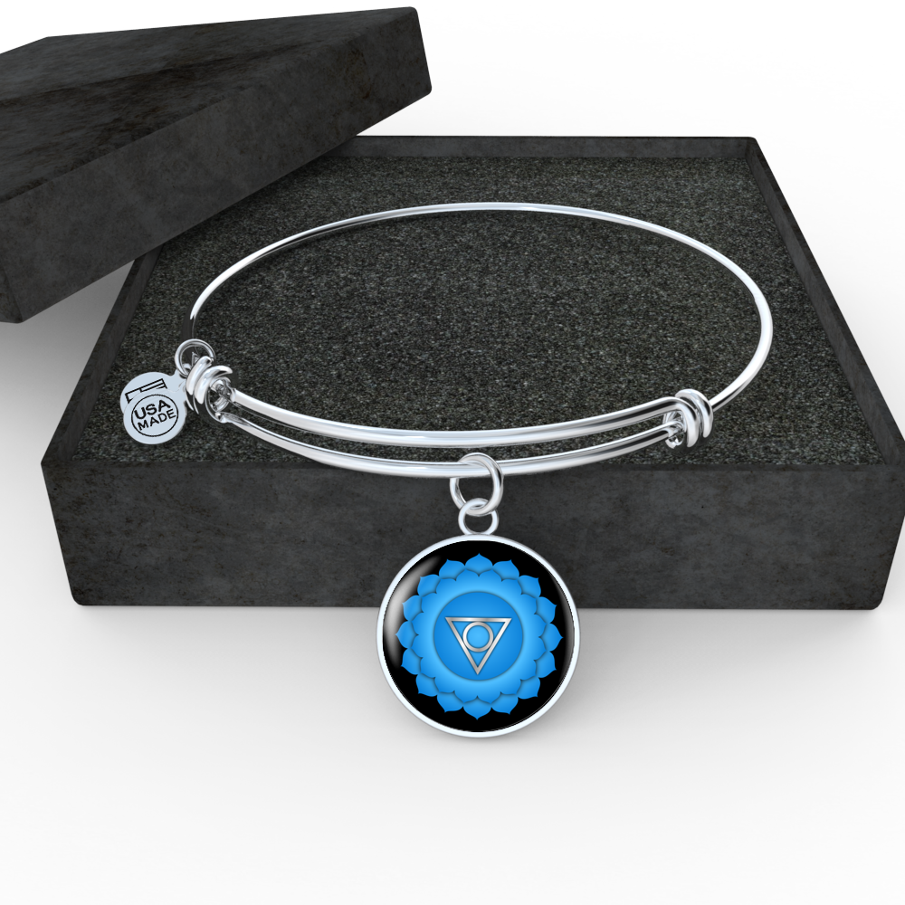 Throat Chakra (Vishuddha) - Bangle Bracelet