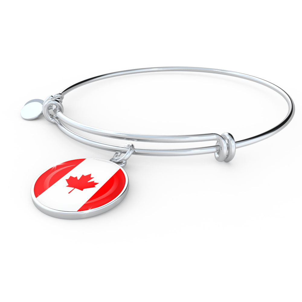 Canadian Flag - Bangle Bracelet