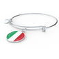 Italian Flag - Bangle Bracelet