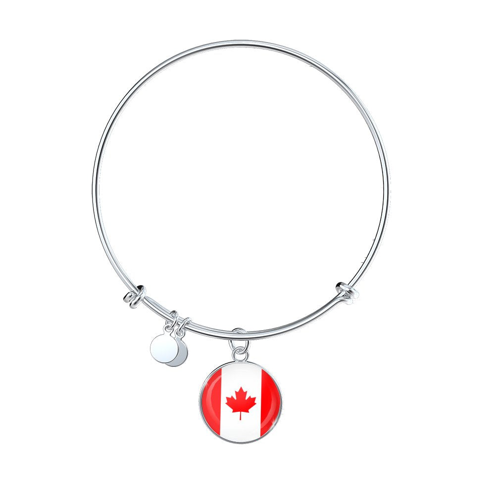 Canadian Flag - Bangle Bracelet