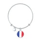 French Flag - Bangle Bracelet