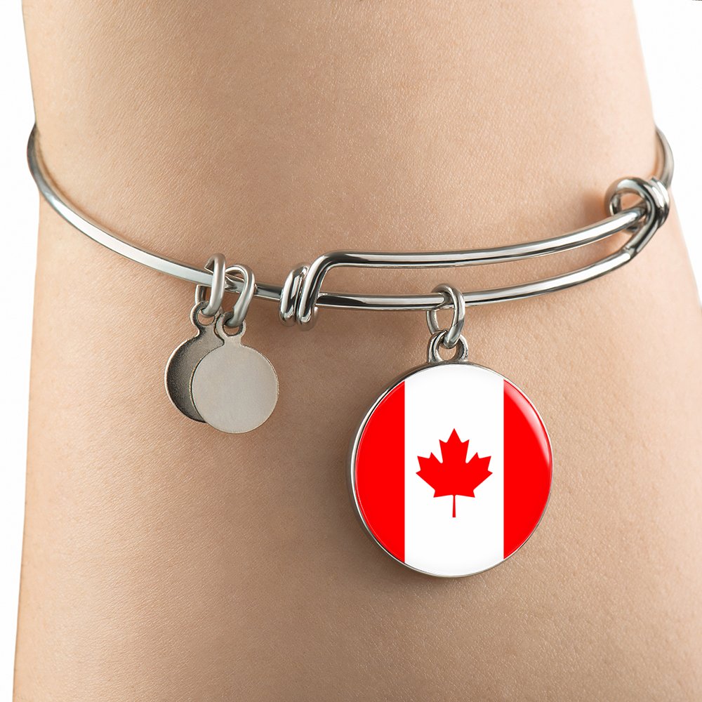 Canadian Flag - Bangle Bracelet