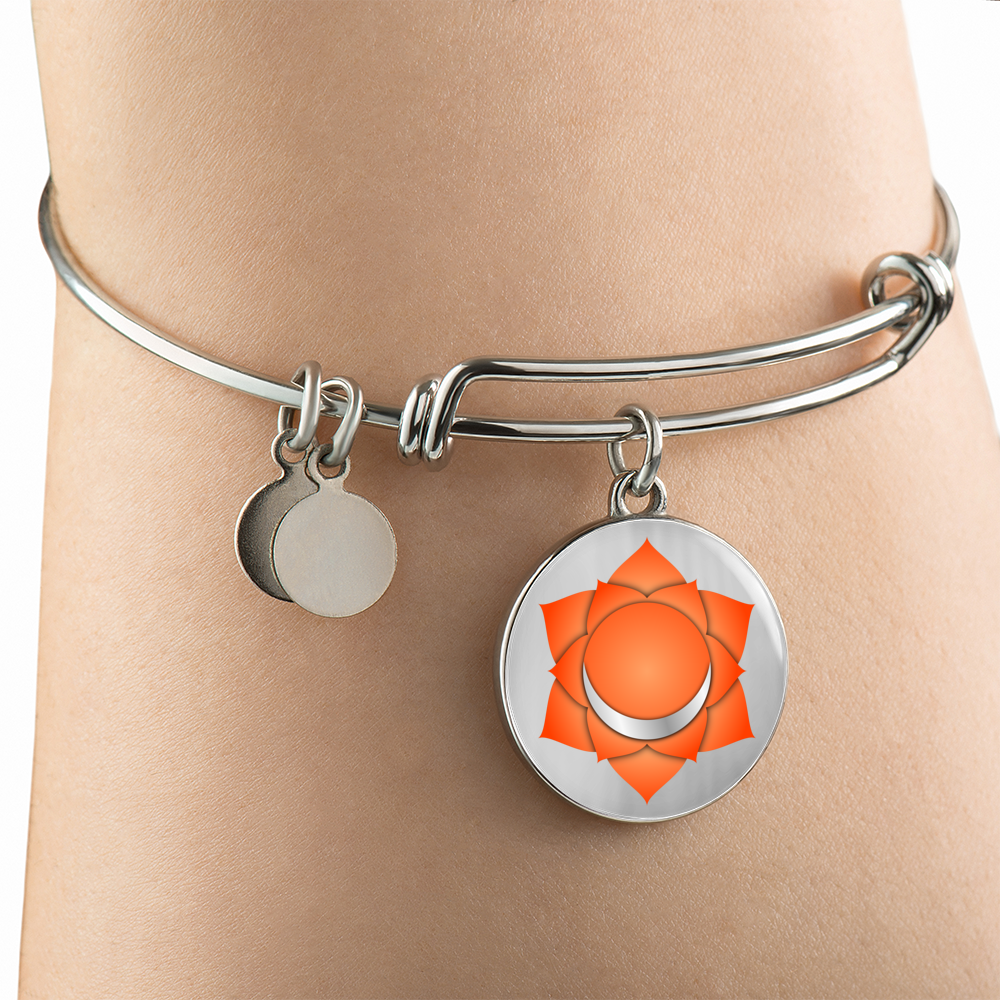 Sacral Chakra (Swadhisthana) v2 - Bangle Bracelet
