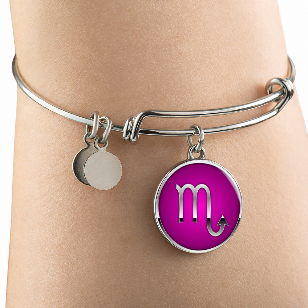 Zodiac Sign Scorpio v2 - Bangle Bracelet