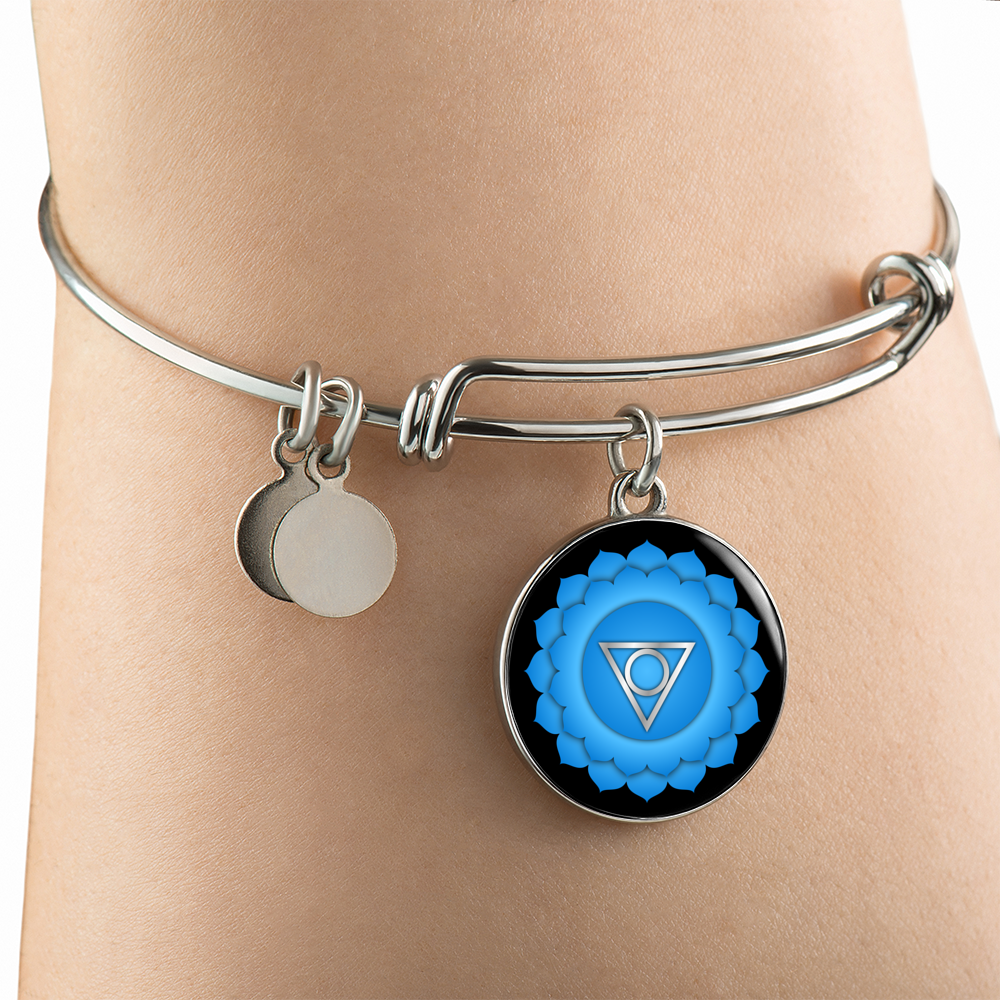 Throat Chakra (Vishuddha) - Bangle Bracelet