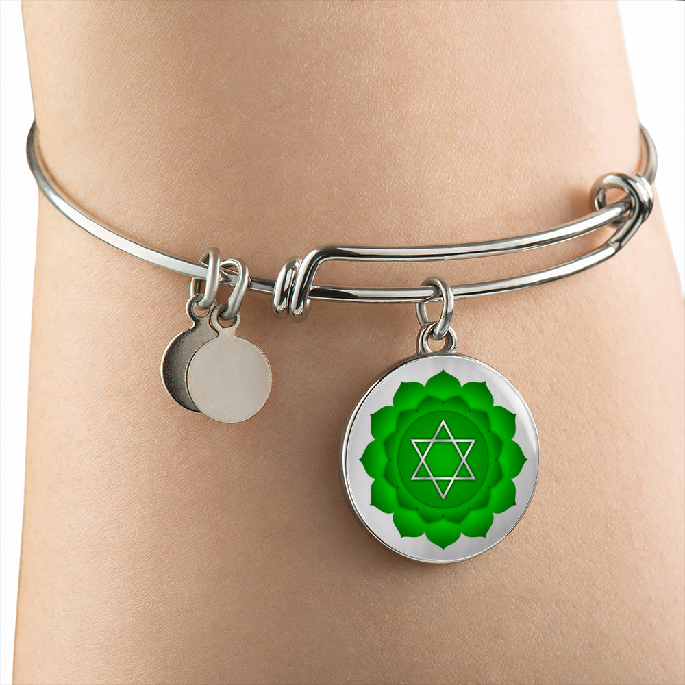 Heart Chakra (Anahata) v2 - Bangle Bracelet