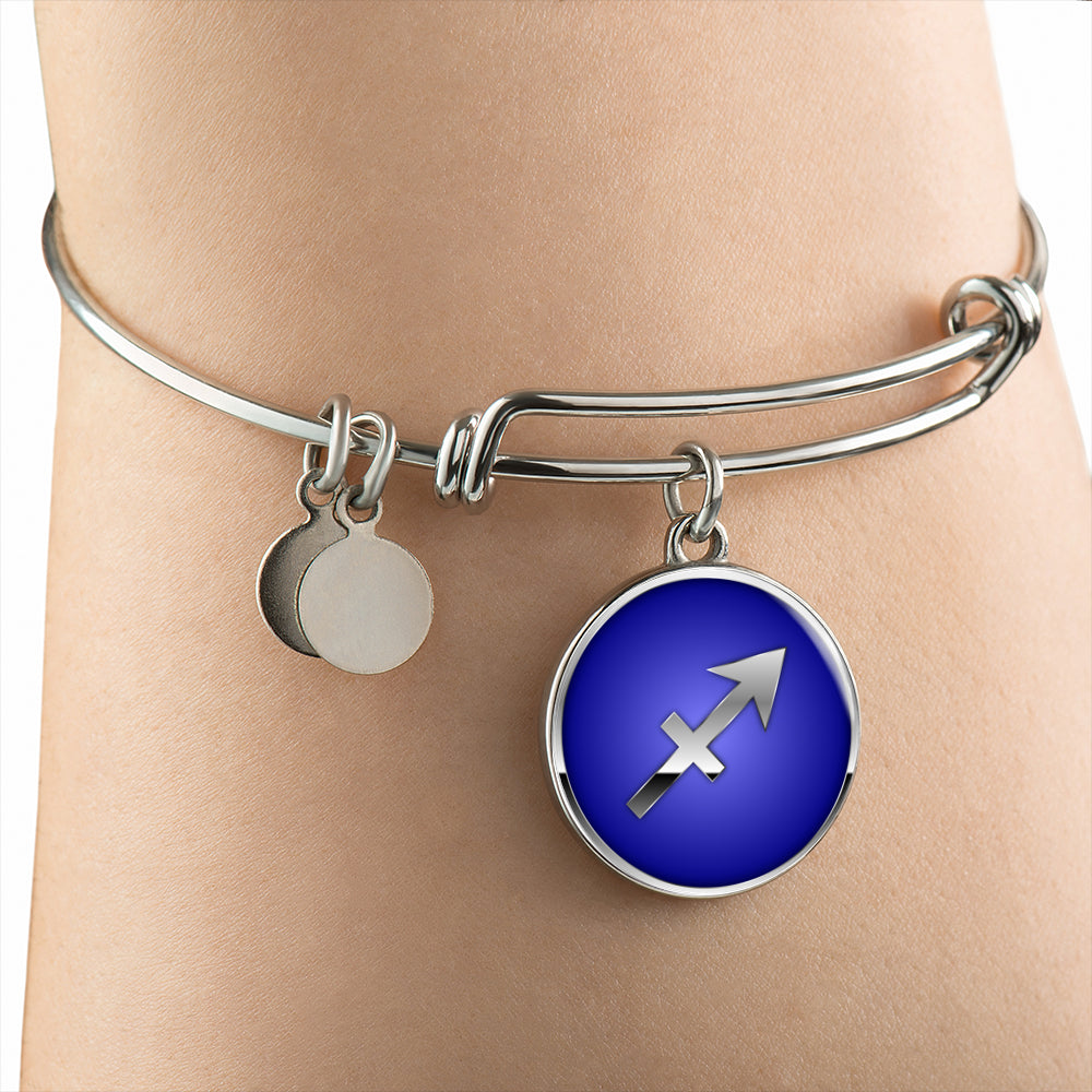Zodiac Sign Sagittarius v2 - Bangle Bracelet