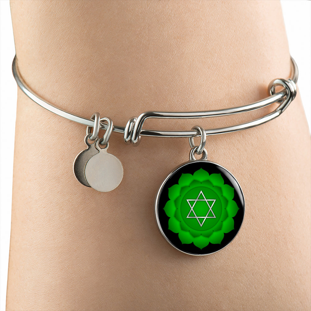 Heart Chakra (Anahata) - Bangle Bracelet