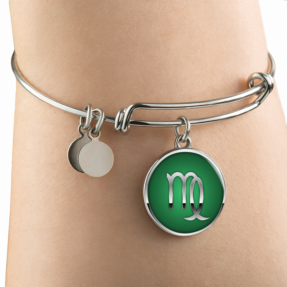 Zodiac Sign Virgo v2 - Bangle Bracelet