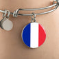 French Flag - Bangle Bracelet