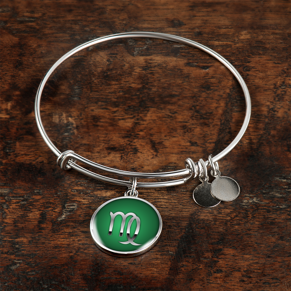Zodiac Sign Virgo v2 - Bangle Bracelet