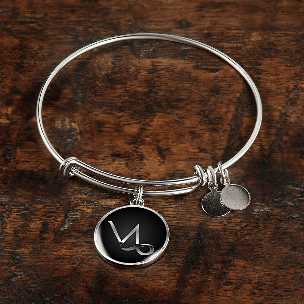 Zodiac Sign Capricorn v2 - Bangle Bracelet