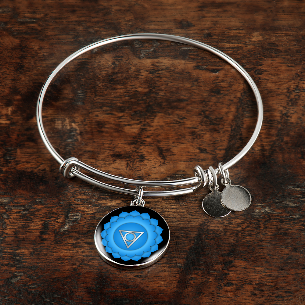 Throat Chakra (Vishuddha) - Bangle Bracelet