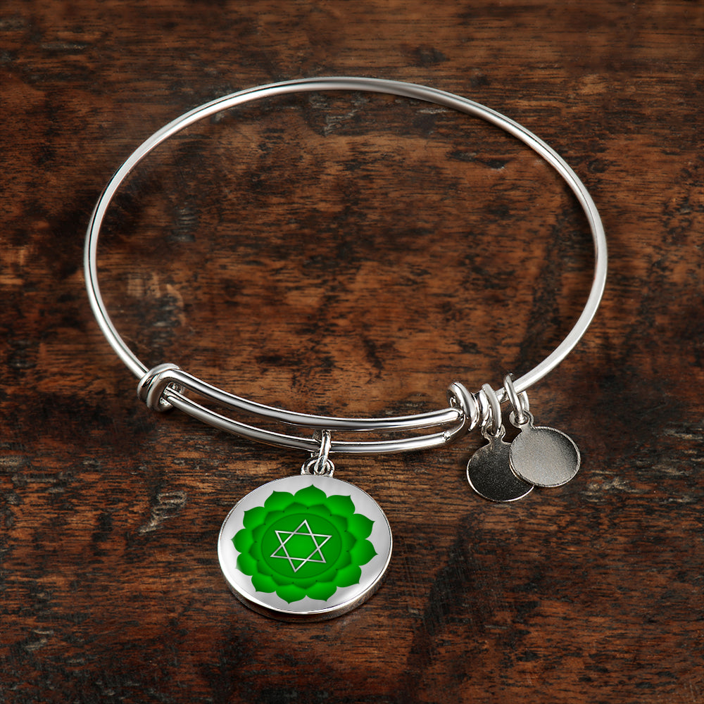 Heart Chakra (Anahata) v2 - Bangle Bracelet