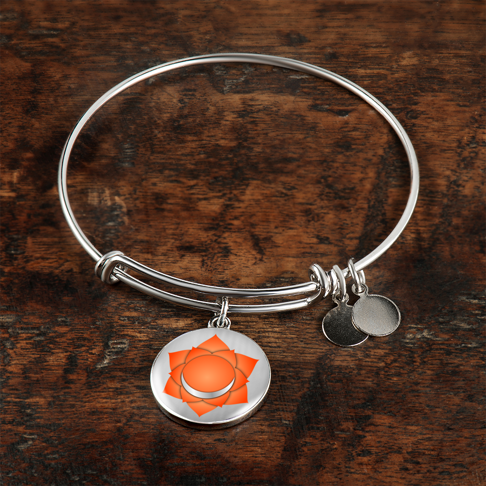 Sacral Chakra (Swadhisthana) v2 - Bangle Bracelet