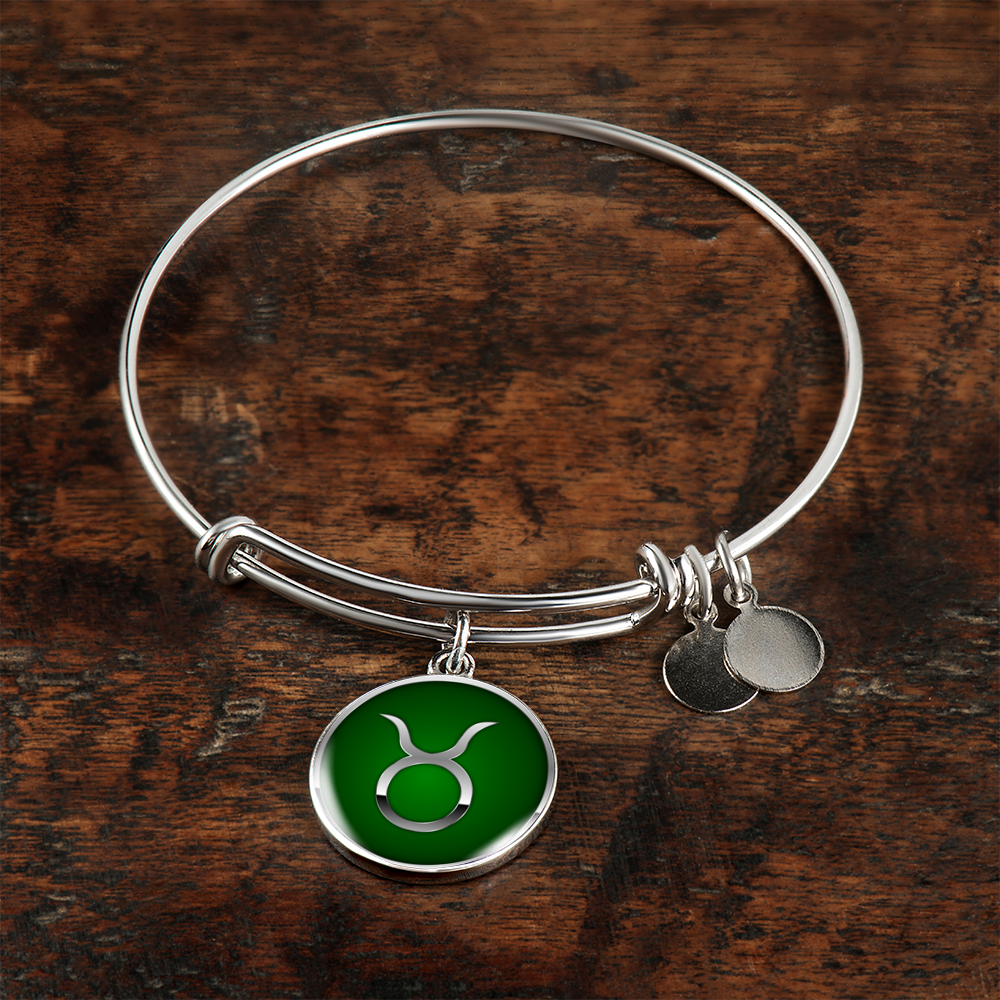 Zodiac Sign Taurus v2 - Bangle Bracelet