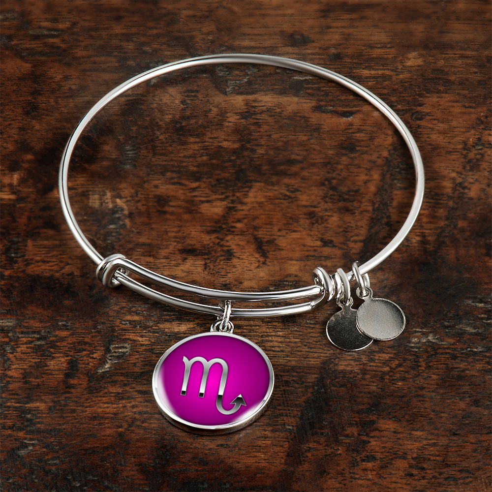 Zodiac Sign Scorpio v2 - Bangle Bracelet