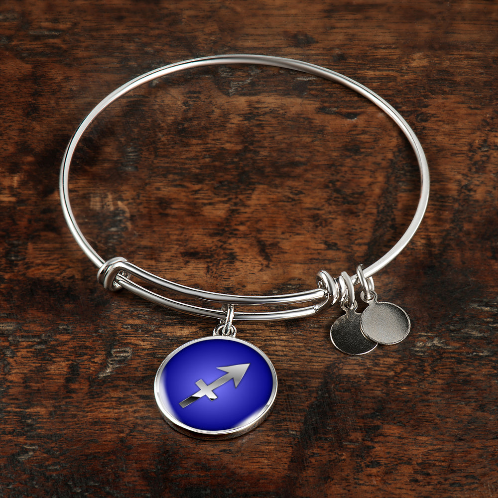 Zodiac Sign Sagittarius v2 - Bangle Bracelet