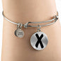 Initial X v1b - Bangle Bracelet