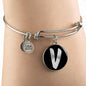 Initial V v2b - Bangle Bracelet
