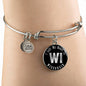 Heart In Wisconsin v02 - Bangle Bracelet