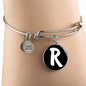 Initial R v3b - Bangle Bracelet