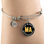 Heart In Massachusetts - Bangle Bracelet