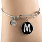 Initial M v2b - Bangle Bracelet