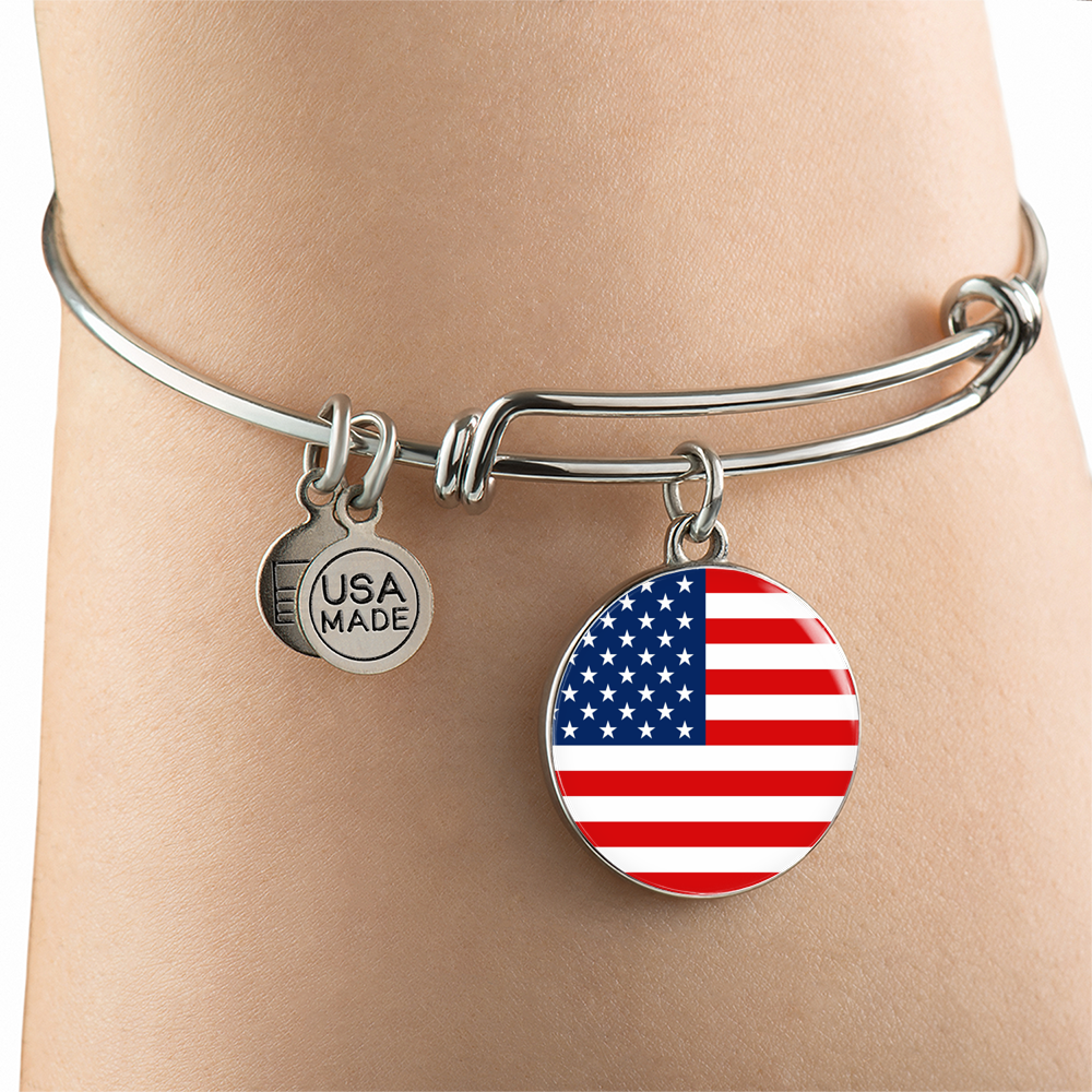 American Flag - Bangle Bracelet